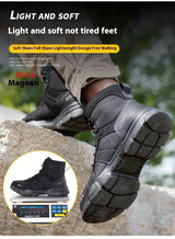 Women Safety Shoes Rotating Button Work Sneakers