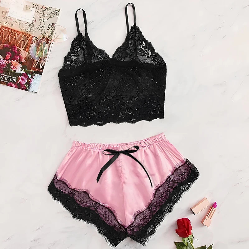 Bella Satin Cami Set