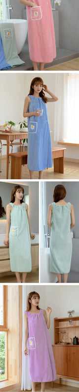 Wearable Bath Towel Wrap