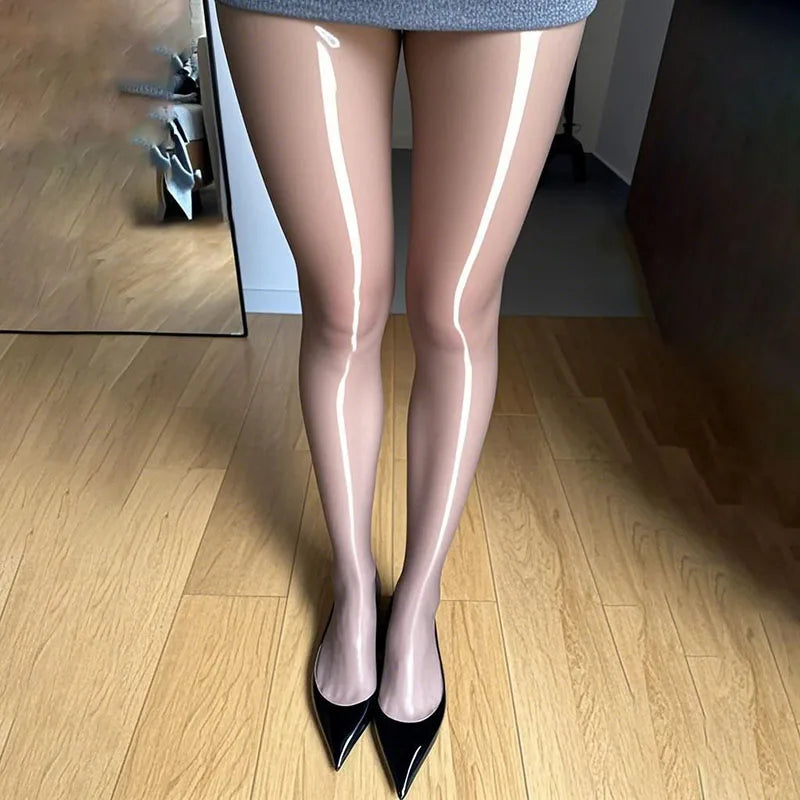 Women Transparent Disco Socks