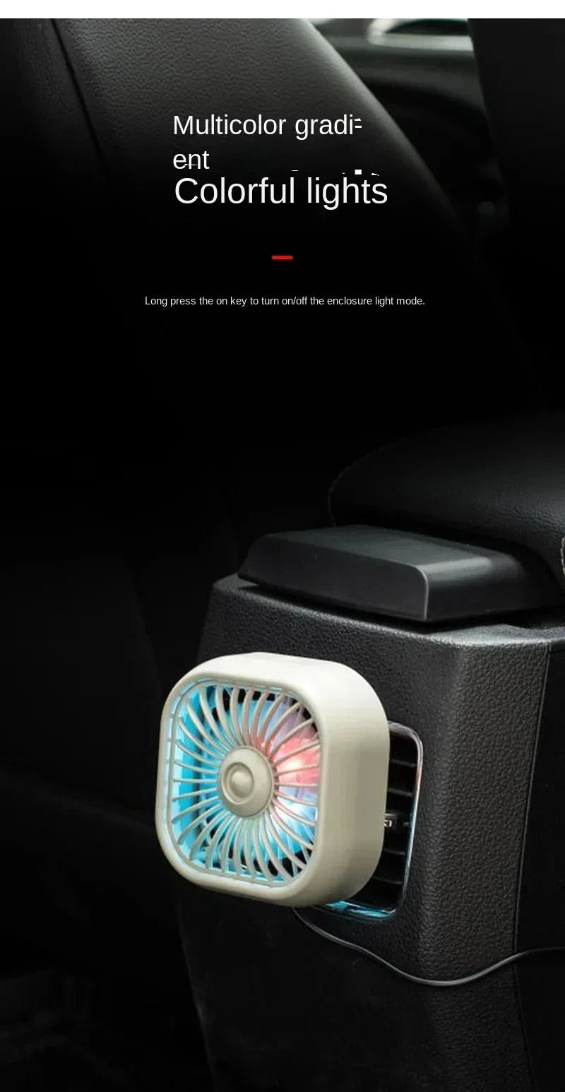 Car Air Outlet Mini USB Fan