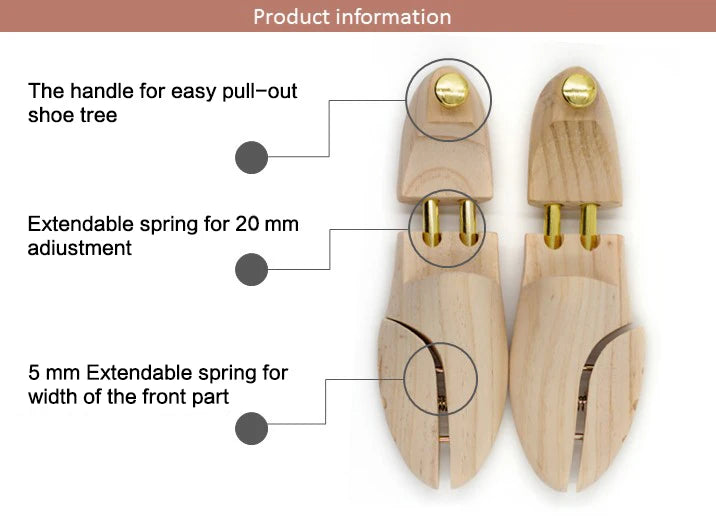 Women Wooden Shoe Trees Pine Wood