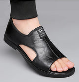 Men’s Leather Summer Beach Sandals 2025