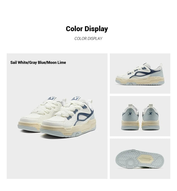Xtep Men Thick Sole Skateboard Sneakers