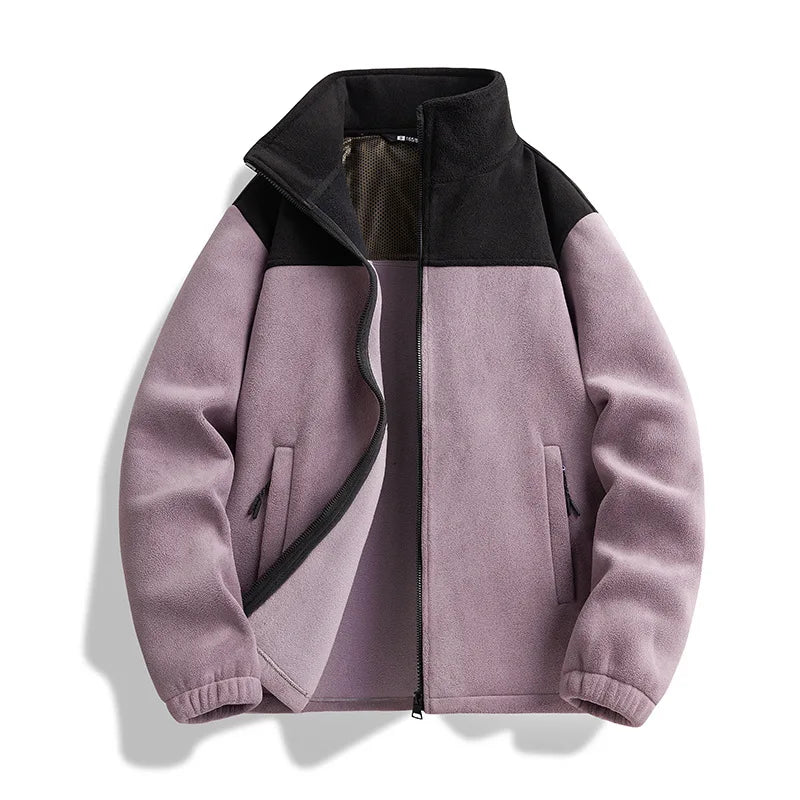 Unisex Plus Size Softshell Fleece Jacket
