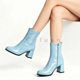 Classic Block Heel Ankle Boots