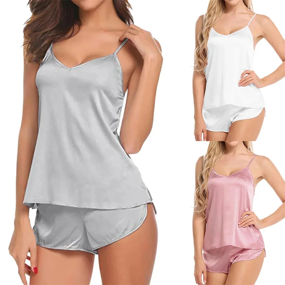Luna Satin Cami Set