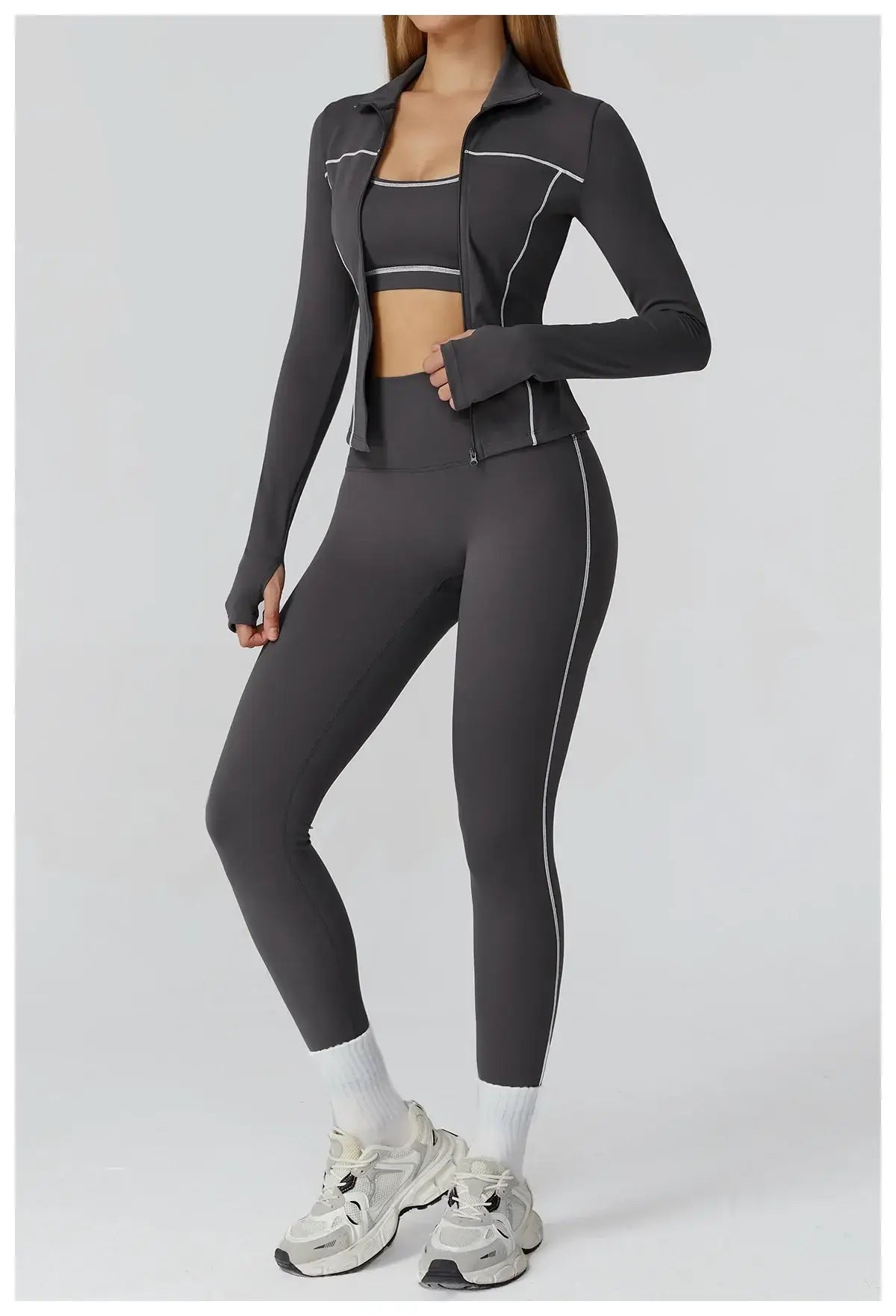 Women Slim Fit Long Sleeve Running Jacket