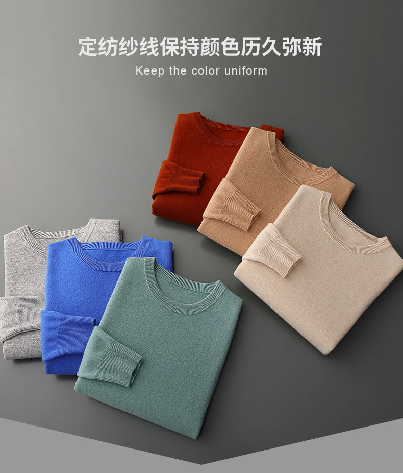 Men Merino Wool Pullover Sweater