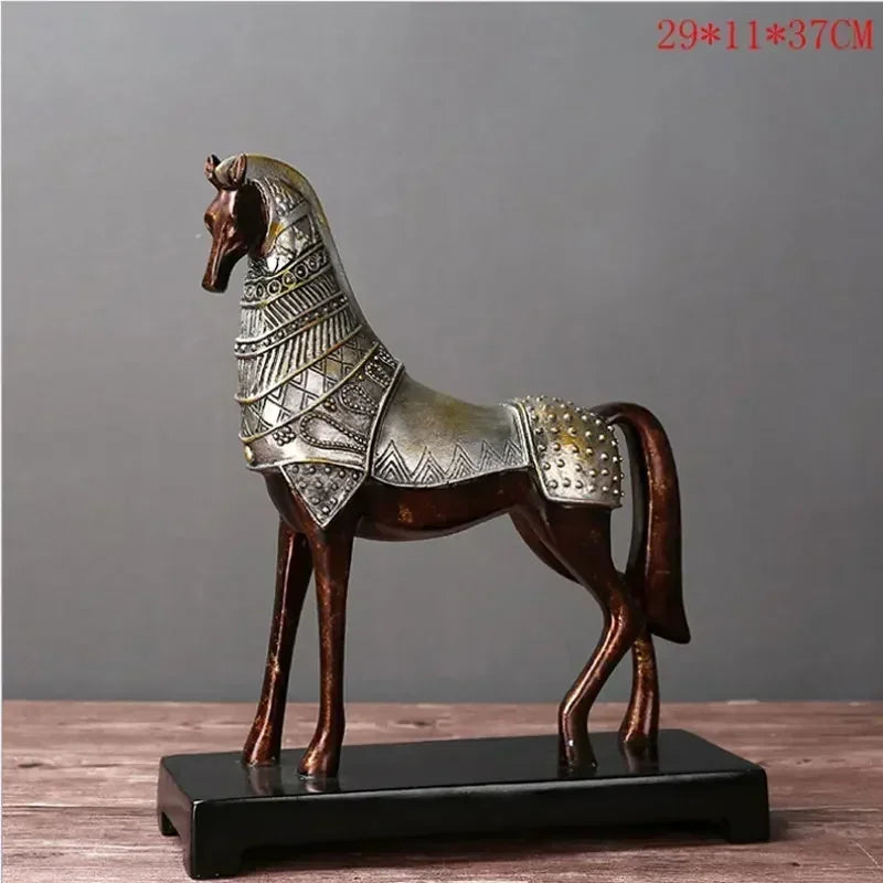 European Lucky Horse Resin Ornament