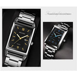 Luxury Square Gold Quartz Couple Watches
