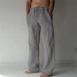 Men Cotton Linen Jogger Pants