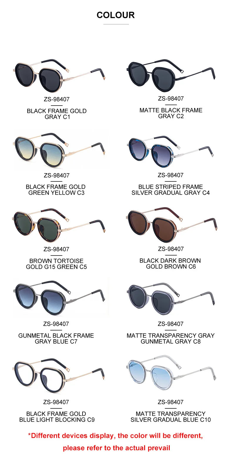 Vintage Round Metal Sunglasses
