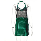Midnight Luxe Backless Mini Dress