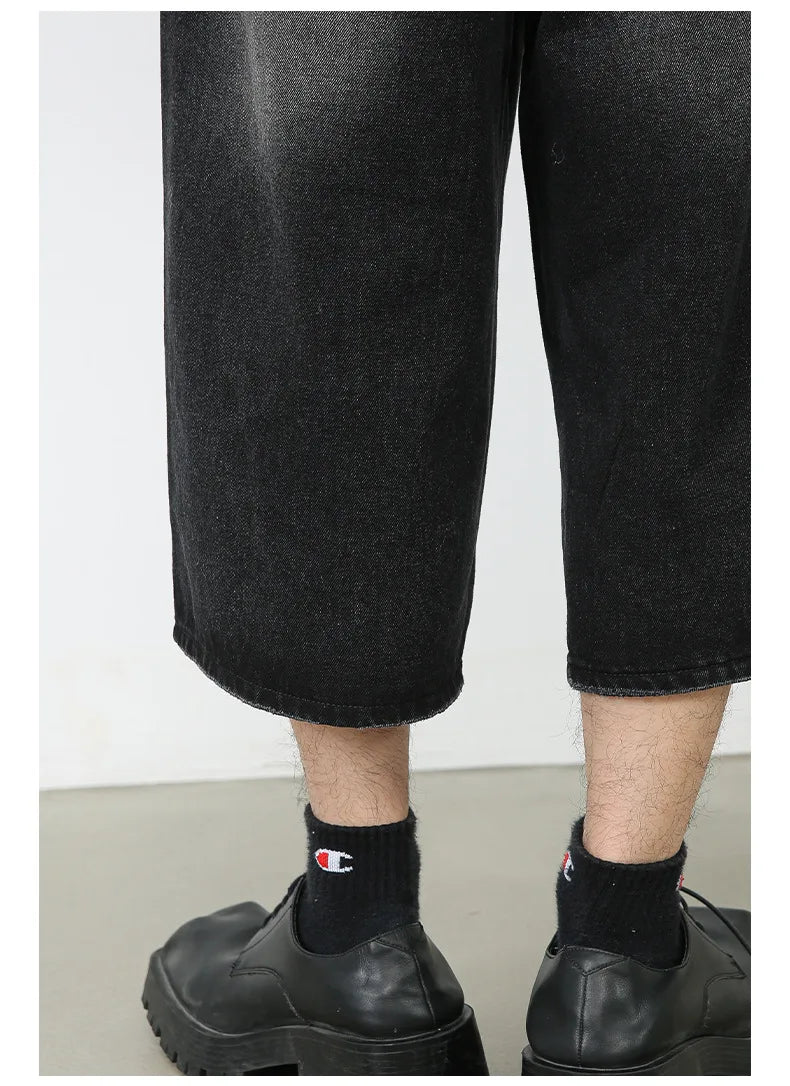 OverEase™ – Vintage Oversize Denim Shorts 2025 (Wide Leg, Relaxed & Throwback Inspired)