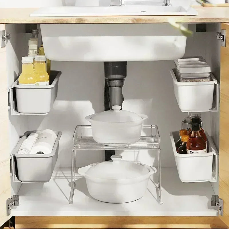 Under Sink Storage Organizer Rack
