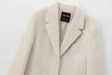 FauxForm™ – Faux Fur Straight Blazer (2025 Style, Cozy Meets Chic)