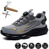 Men Rotating Button Safety Sneakers
