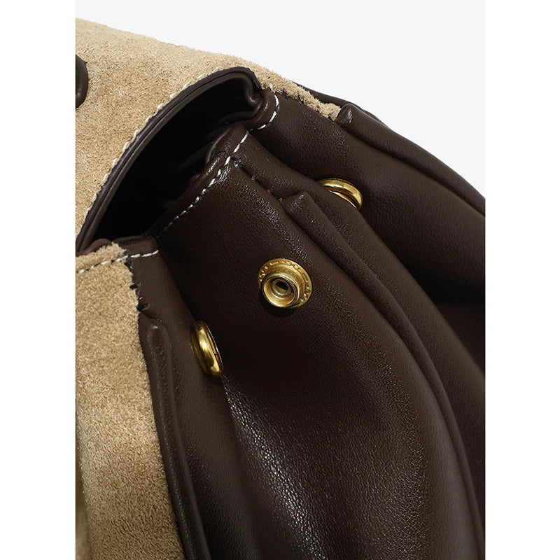 Frosted Leather Shoulder Bag
