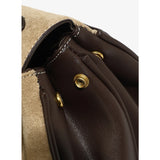Frosted Leather Shoulder Bag