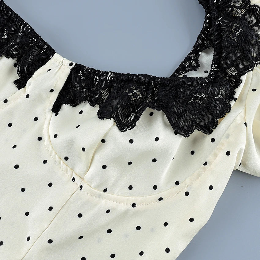 Vintage Charm Polka Dot Blouse