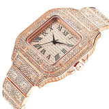 Luxury Rhinestone Gold Unisex Watch