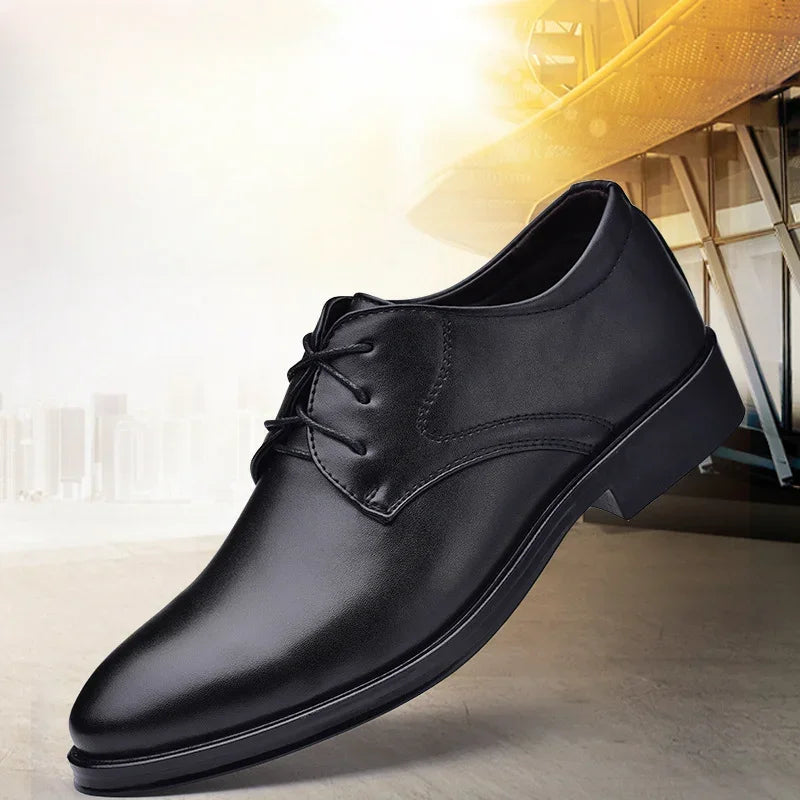 Men’s Black Leather Oxfords
