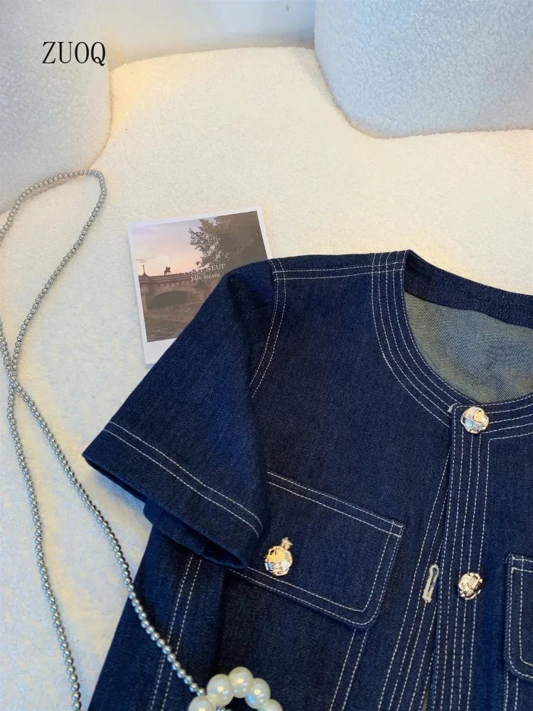 Women's Vintage Streetwear Summer Denim Jacket