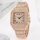 Luxury Rhinestone Gold Unisex Watch