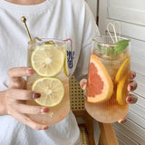 Stripe Glass Cup 500ml