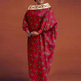 Women Batwing Boho Maxi Dress