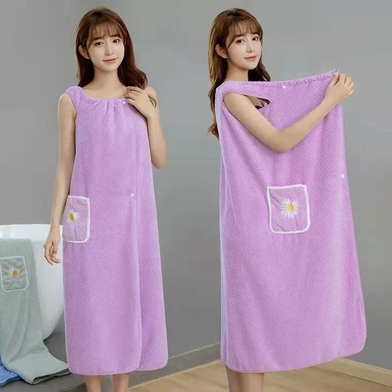 Wearable Bath Towel Wrap