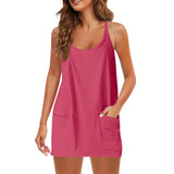 Women Sleeveless Tennis Onesie