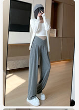 Wide-Leg Low-Waist Maternity Pants