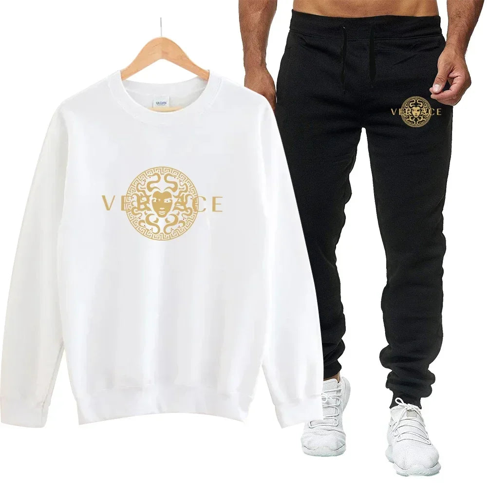 Men's Printed Sweatshirt Tracksuit