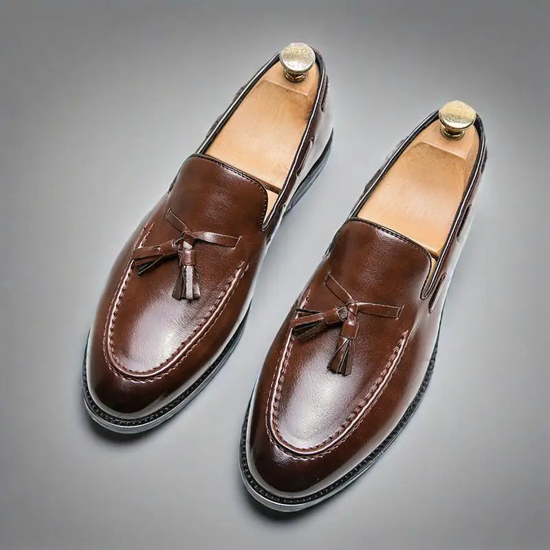 Men British Style Leather Brogues