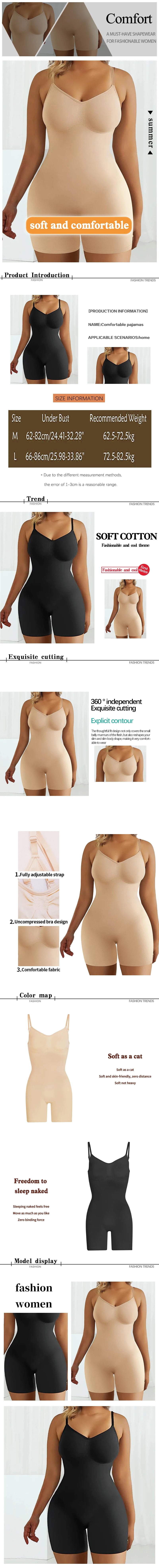Women's Seamless Tummy Control Bodysuit – Stretch Shapewear Body Shaper