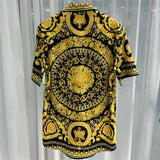 Men Silk Button Down Shirt