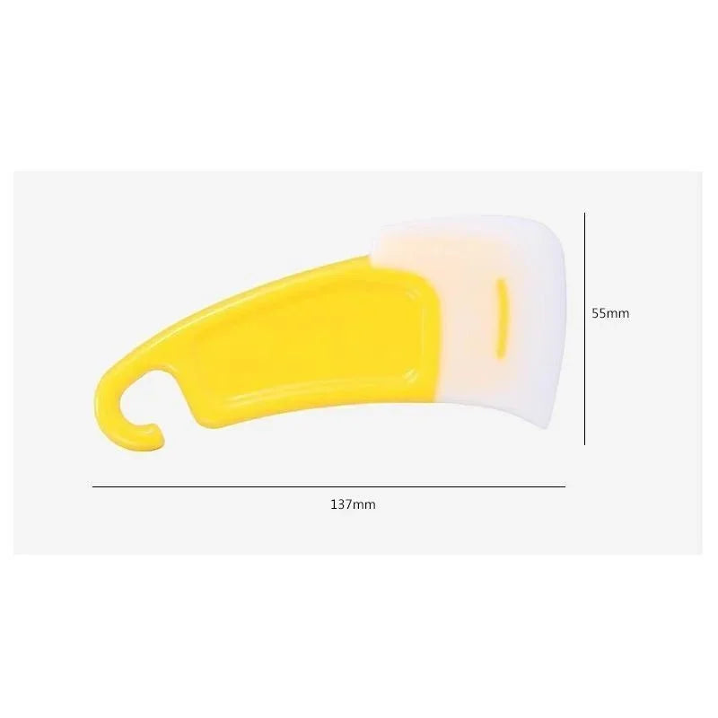Kitchen Pan & Dish Cleaning Scraper – Soft Blade Brush