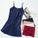 Women Satin V-Neck Sleep Nightie