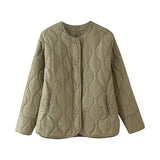Women Quilted Padded Black Jacket