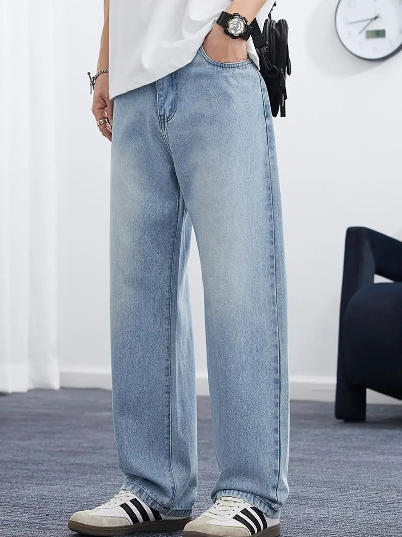Men Korean Loose Jeans