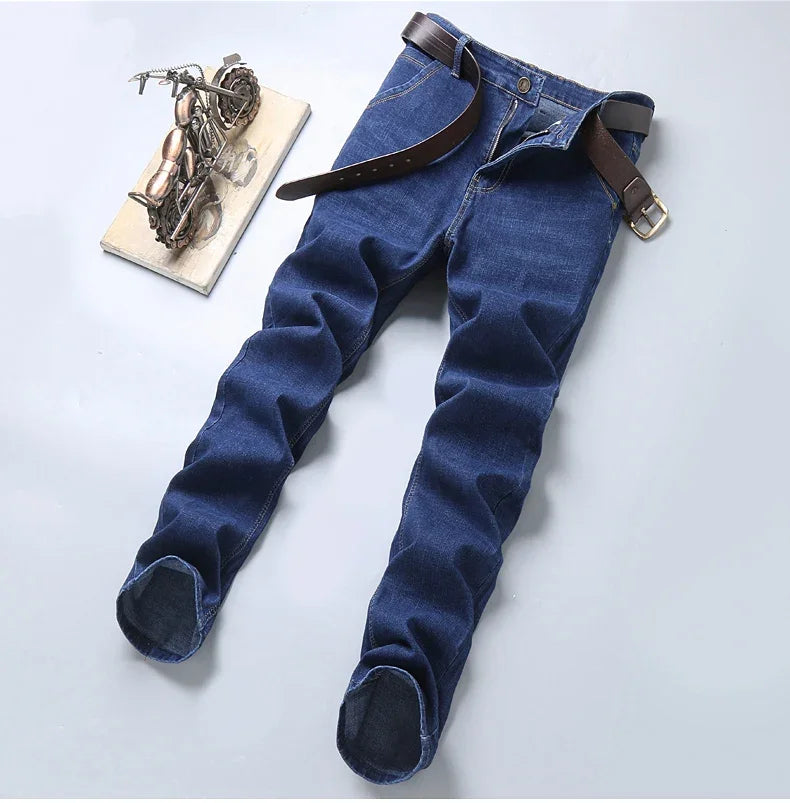 Men’s Classic Black Biker Jeans