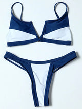 Denim V-Thong Bikini