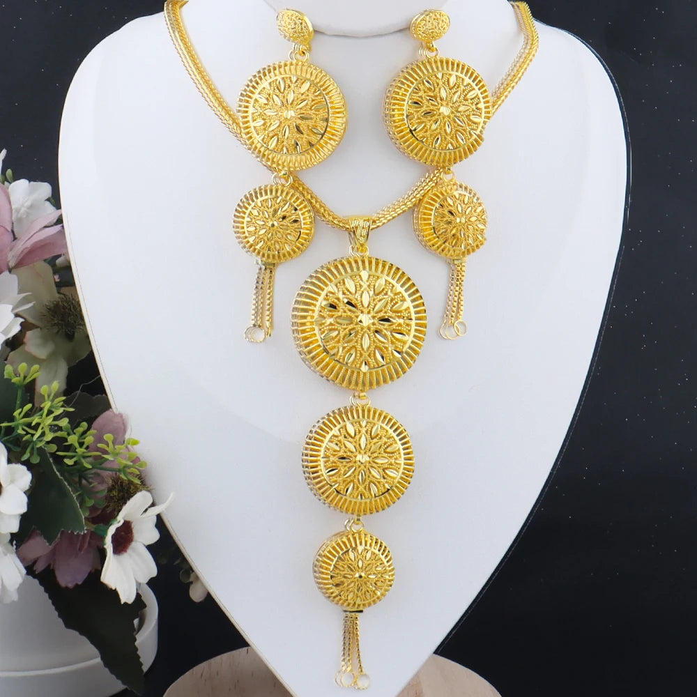 Dubai Gold Plated Wedding Jewelry Set