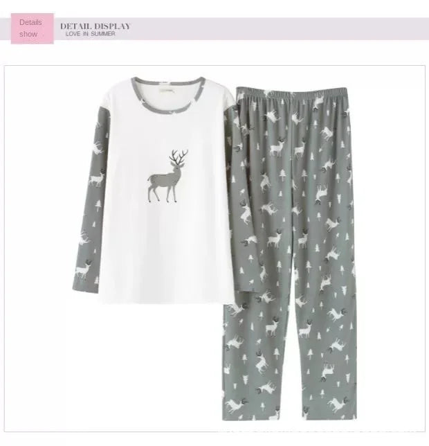 Men’s Cartoon Striped Pajama Set
