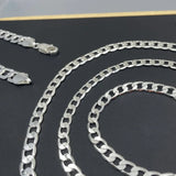 Men's 925 Sterling Silver Chain Necklace