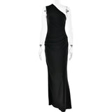 Luxe One-Shoulder Satin Gown