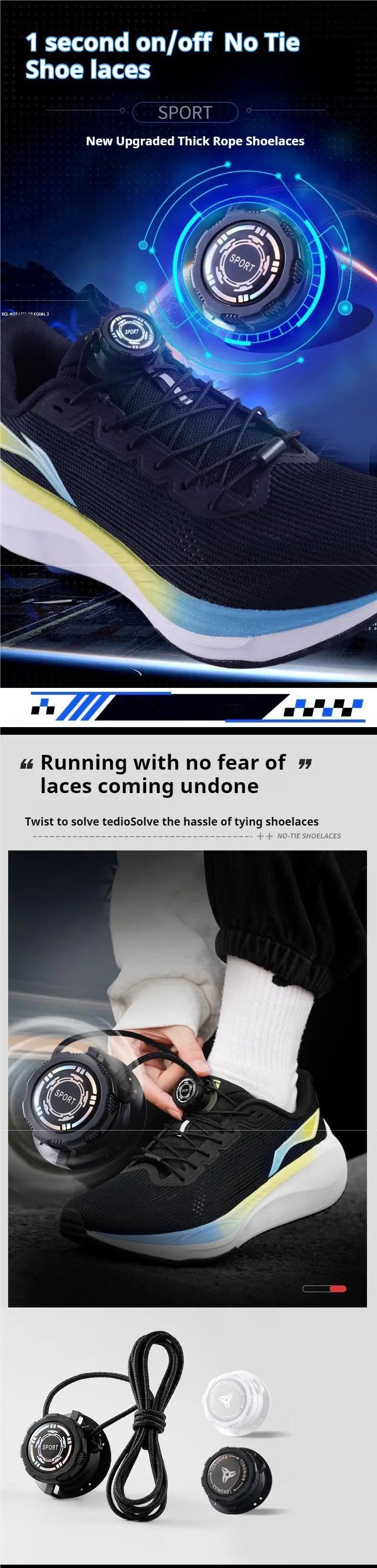 Women Automatic Shoelaces No Tie Laces