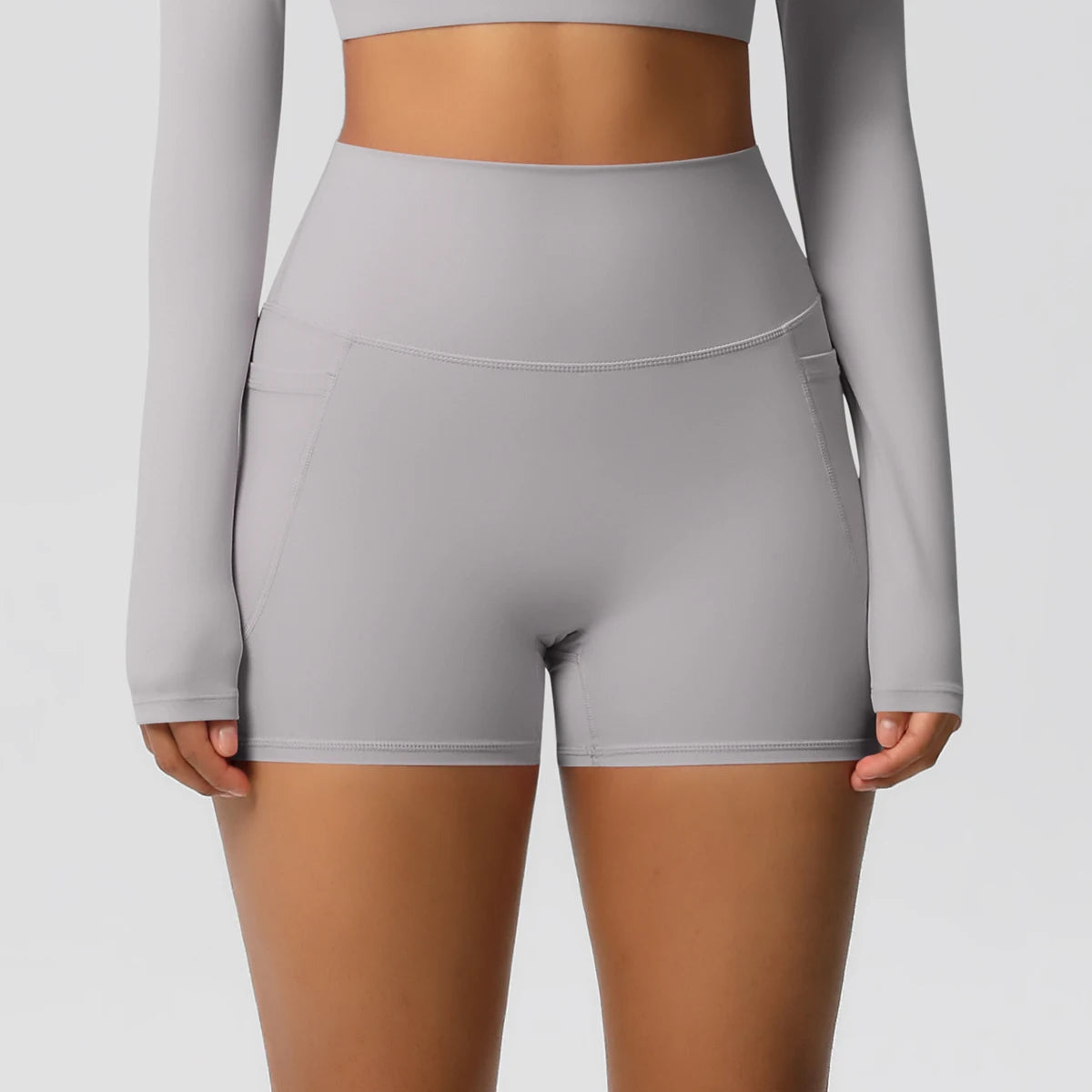 Women's Pocketed Fitness Yoga Shorts